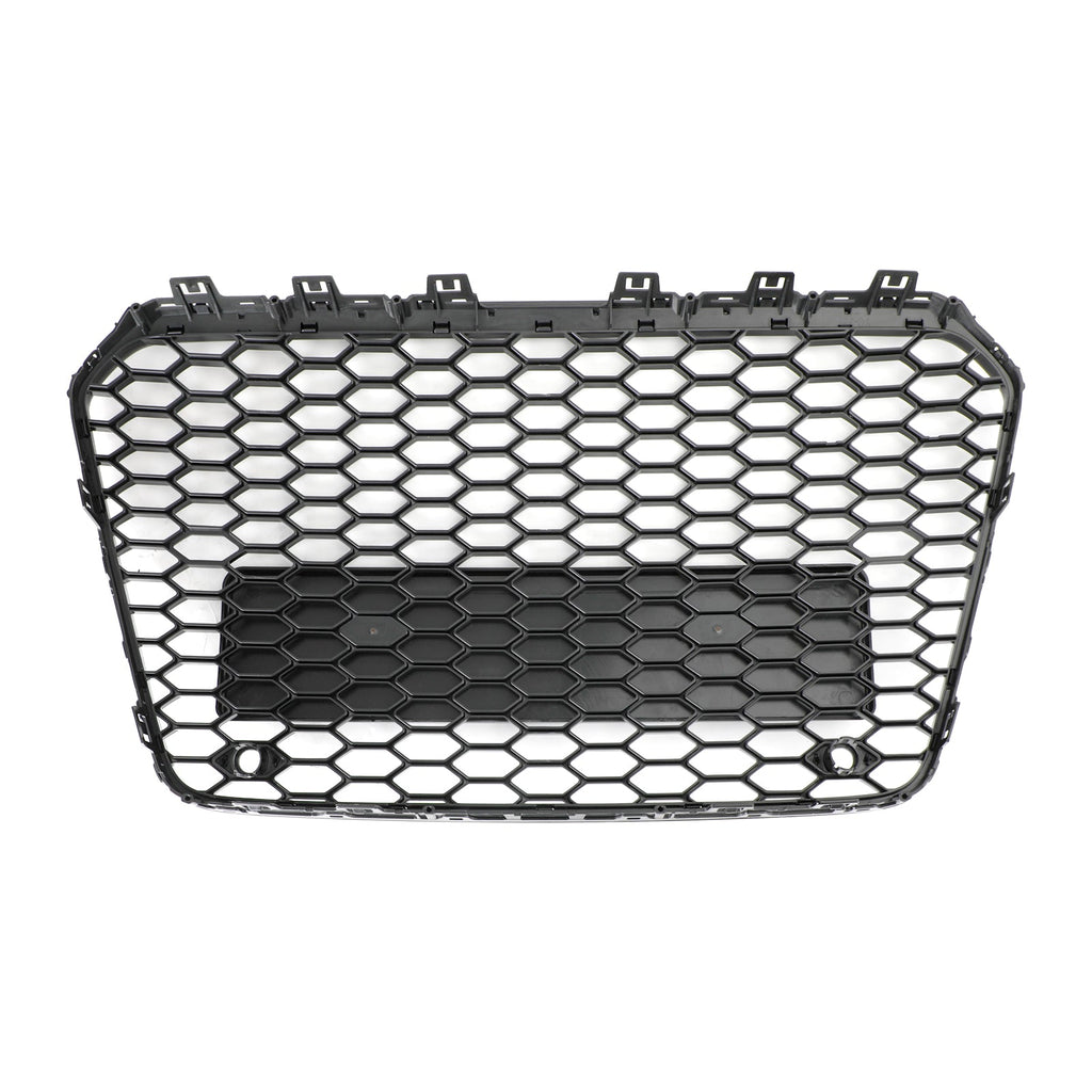 13-16 Audi A5 S5 B8.5 Grill Replacement RS5 Style Honeycomb Hex Mesh Front Bumper Grill Generic