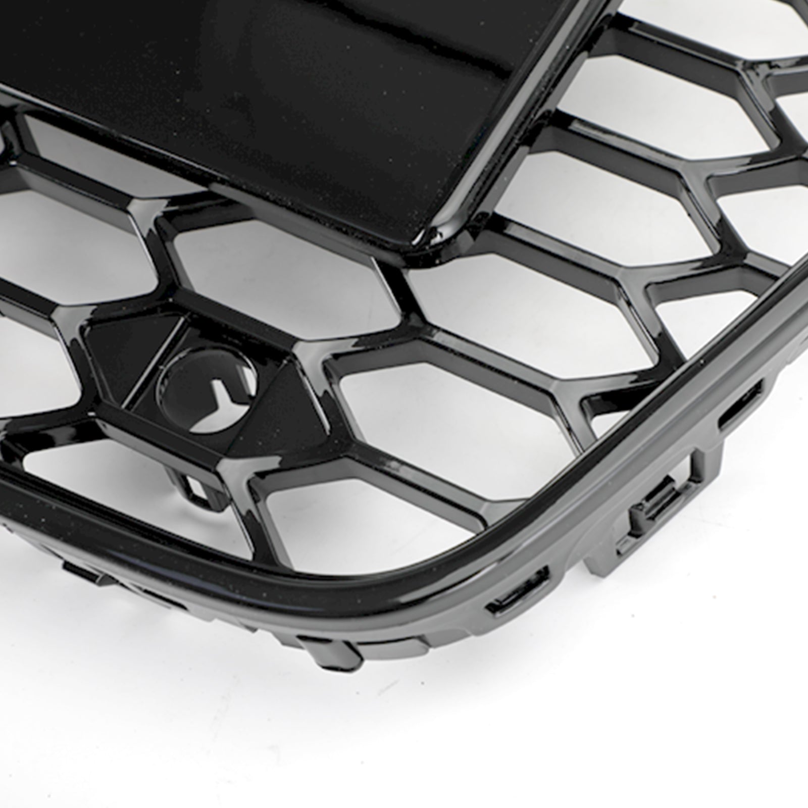 13-16 Audi A5 S5 B8.5 Grill Replacement RS5 Style Honeycomb Hex Mesh Front Bumper Grill Generic