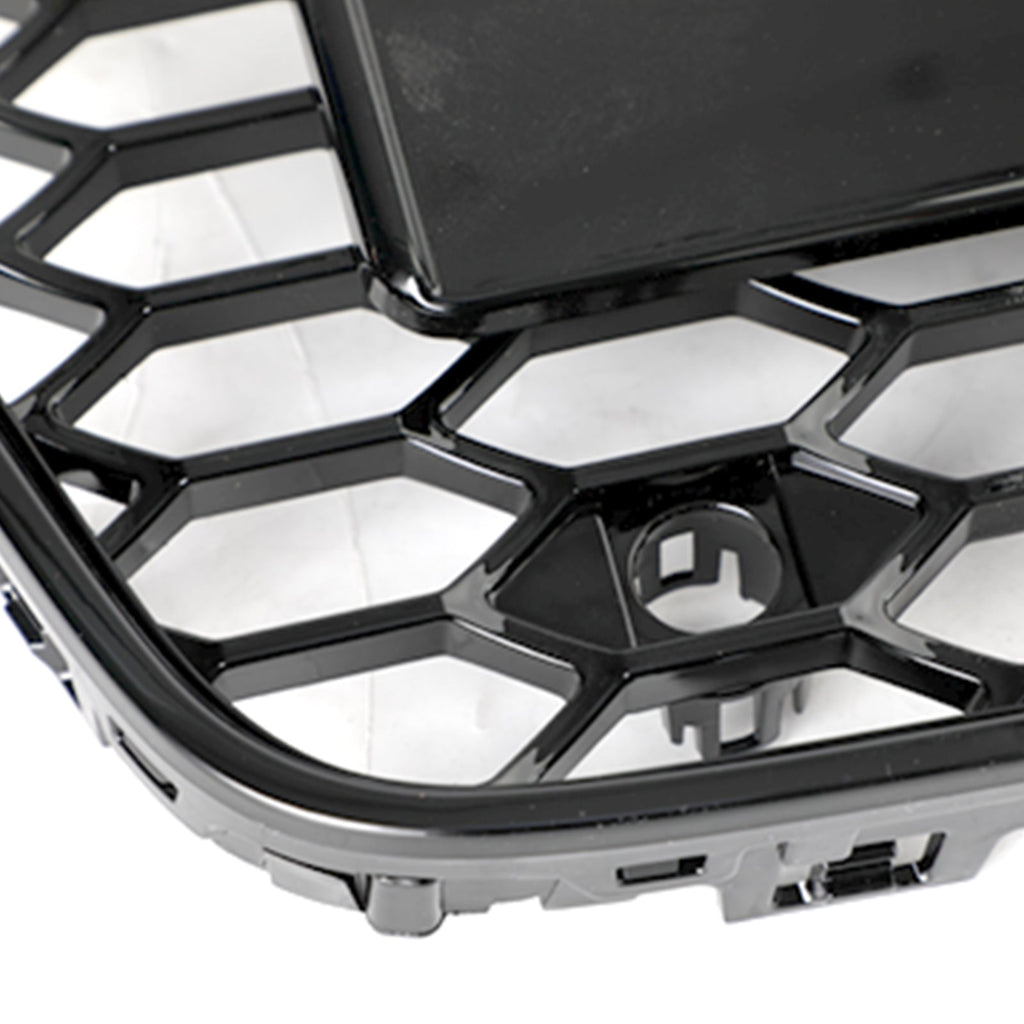 13-16 Audi A5 S5 B8.5 Grill Replacement RS5 Style Honeycomb Hex Mesh Front Bumper Grill Generic