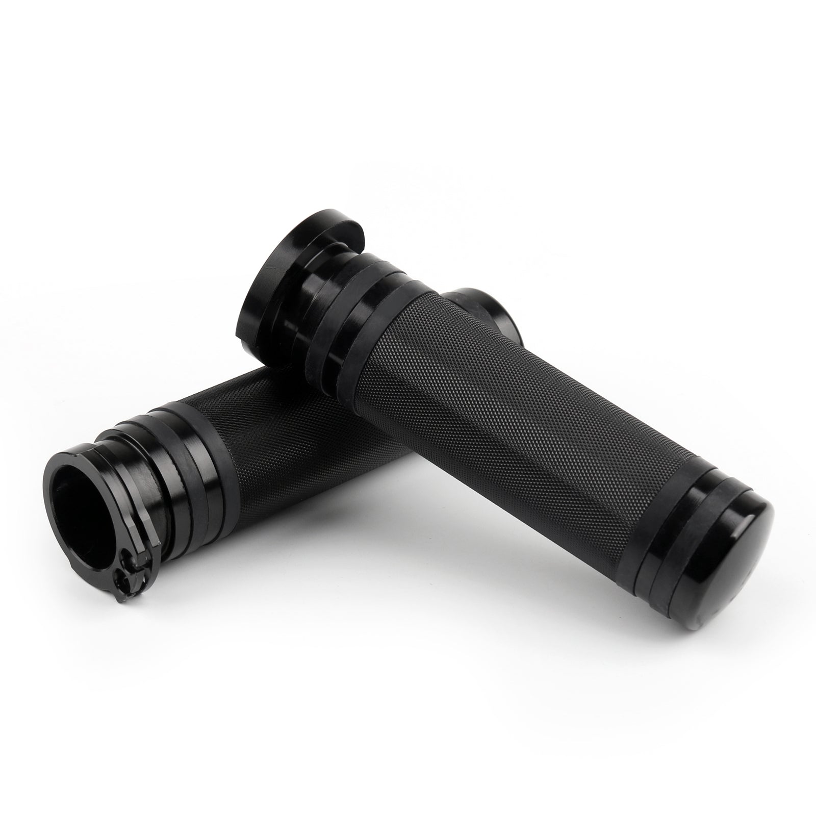Universal 25mm CNC Handlebar Grips Compatible with Harley Sportster Cruiser Custom Motorcycles