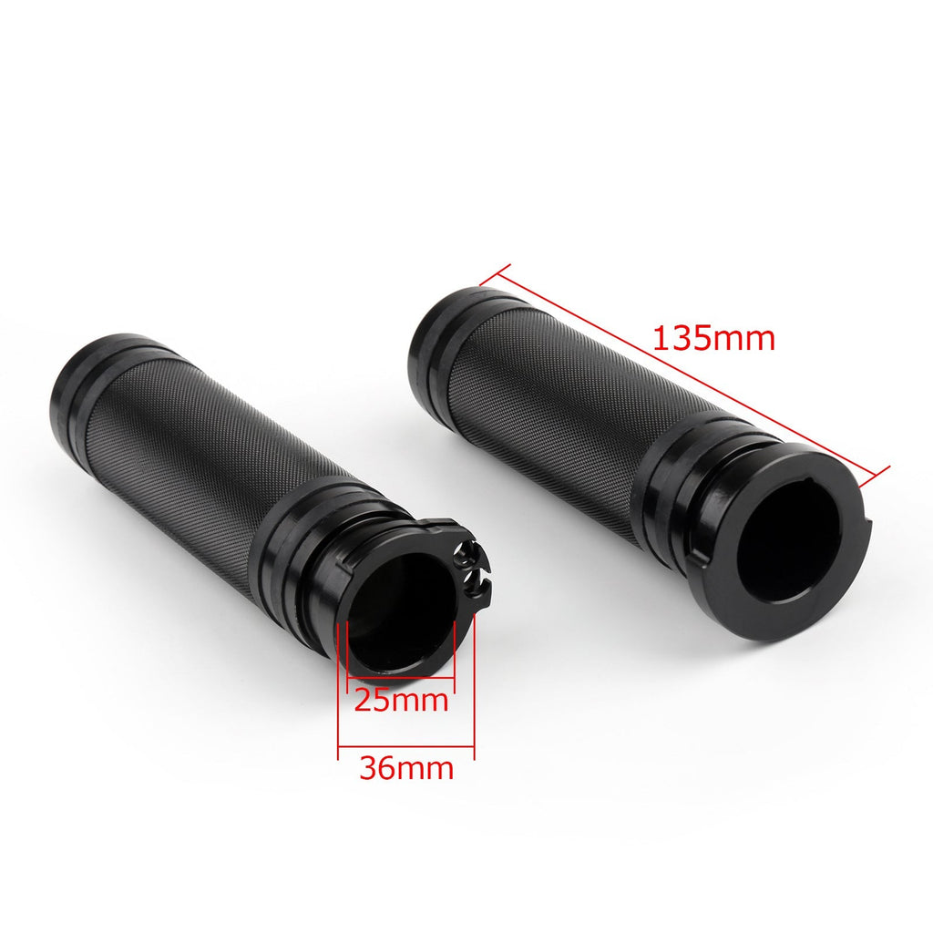 CNC Aluminum 25mm Motorcycle Hand Grips for Harley Sportster Cruiser and Custom Bikes