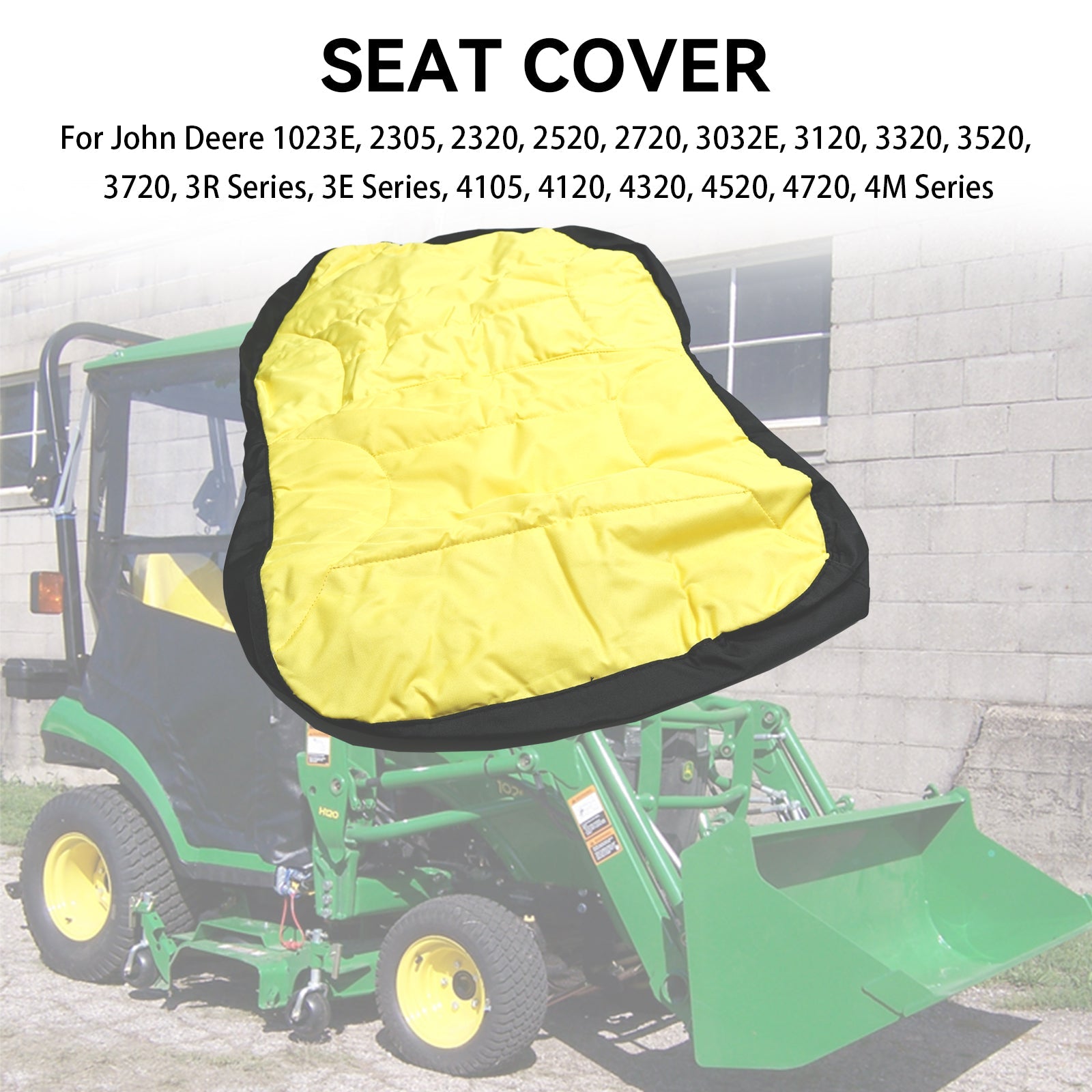 18 Inch John Deere Large Compact Utility Tractor Seat Cover LP95233