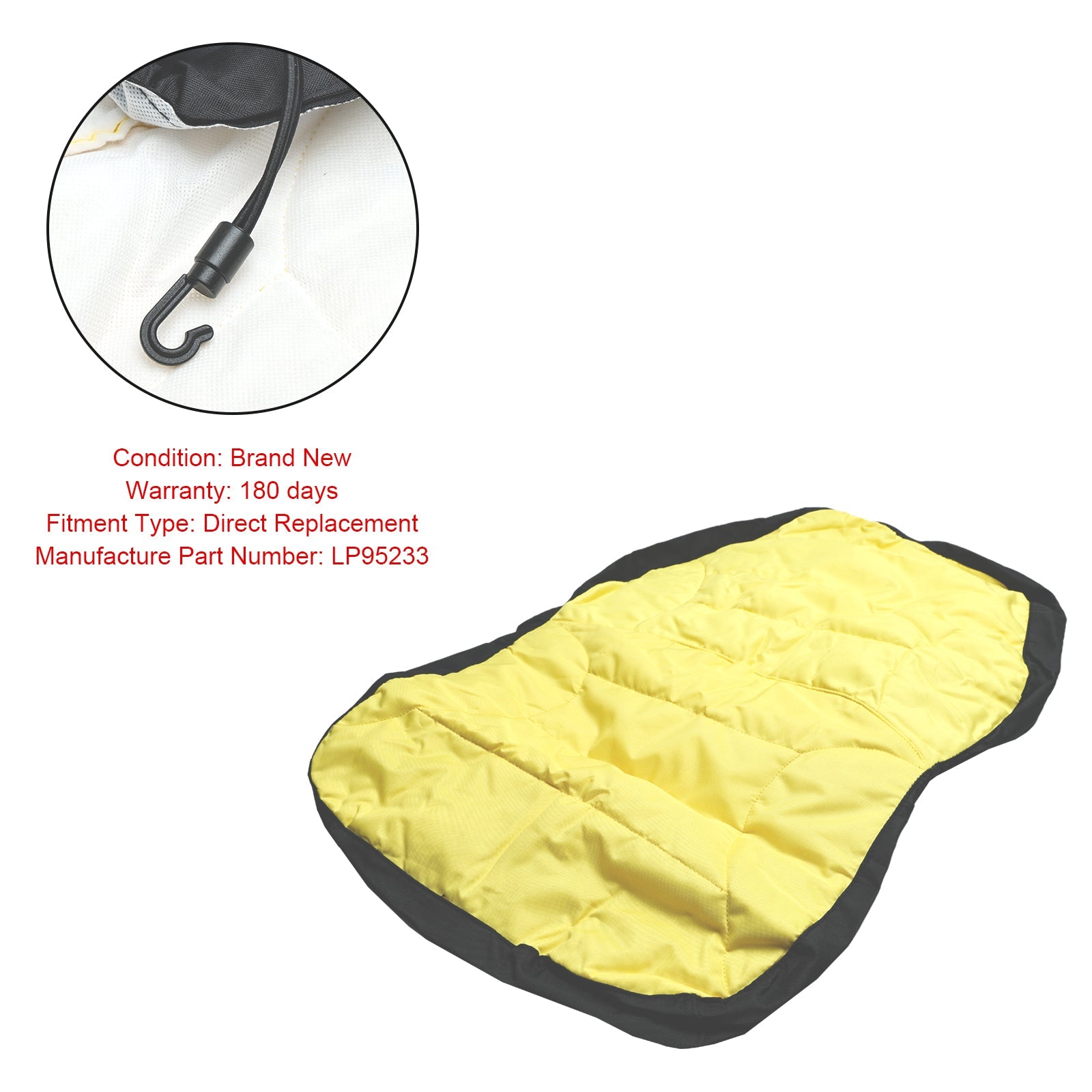 18 Inch John Deere Large Compact Utility Tractor Seat Cover LP95233