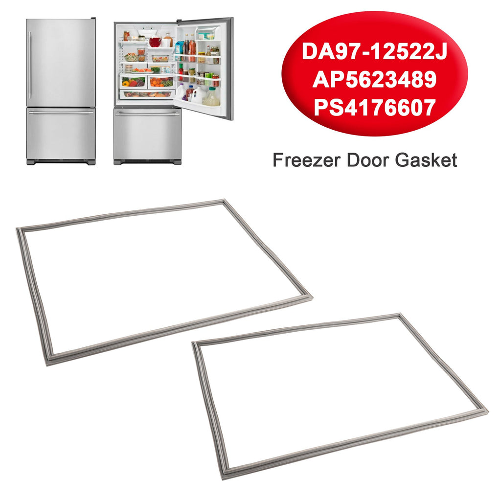 Pair of DA97-12522J Freezer Door Seals Compatible with Samsung Refrigerator Model 3973455
