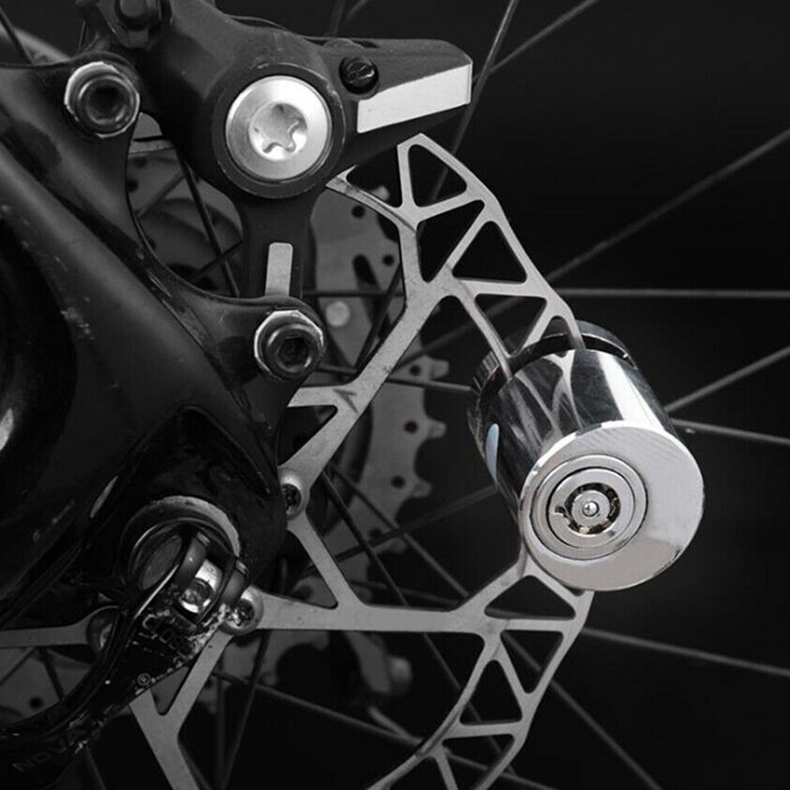 Portable Security Wheel Disc Brake Lock for Motorcycle Bicycle Bike Scooter Generic