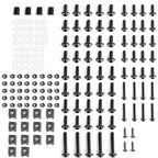 177 Piece Motorcycle Sportbike Fairing Hardware Kit Windscreen Bolts and Clips