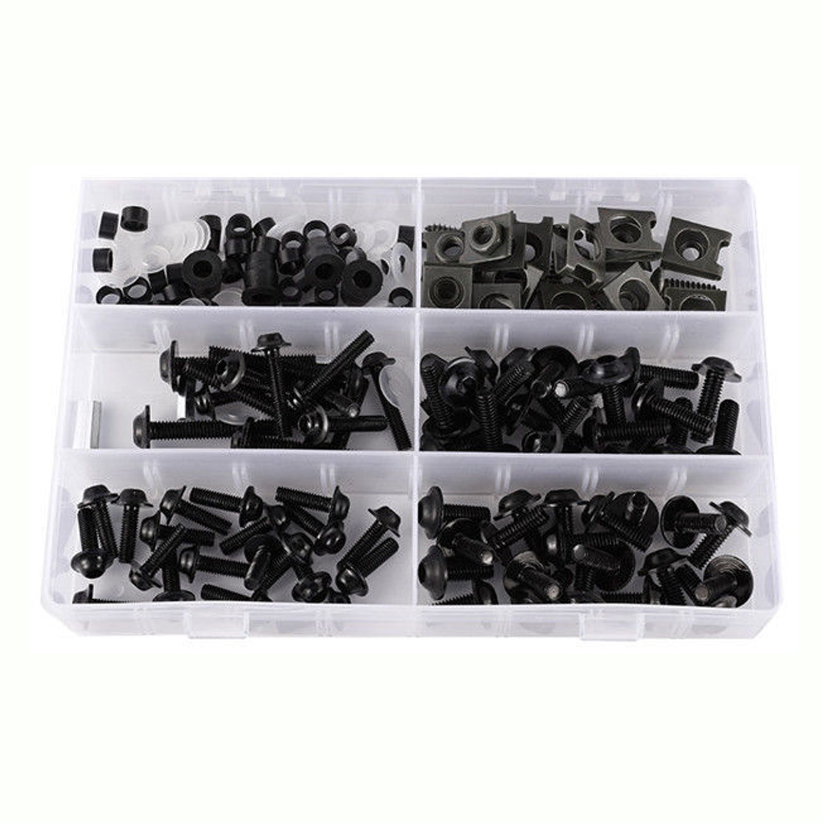 177 Piece Sportbike Fairing Bolt Hardware Kit Clips Screws Fasteners Compatible With Honda Kawasaki Yamaha Suzuki