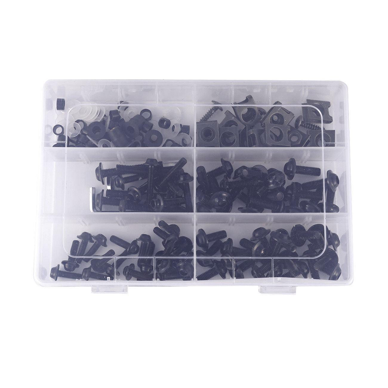 177 Piece Sportbike Windscreen Fairing Hardware Kit with Bolts Clips and Fastener Screws
