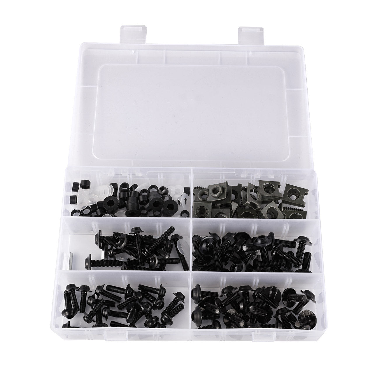 177 Piece Motorcycle Sportbike Fairing Hardware Kit Windscreen Bolts and Clips