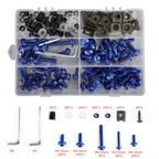 177 Piece Sportbike Windscreen Fairing Hardware Kit with Bolts Clips and Fastener Screws
