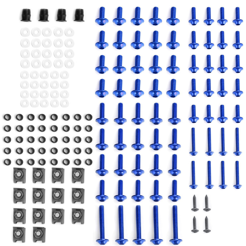 177 Piece Sportbike Fairing Bolt Hardware Kit Clips Screws Fasteners Compatible With Honda Kawasaki Yamaha Suzuki