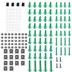 177 Piece Motorcycle Sportbike Fairing Hardware Kit Windscreen Bolts and Clips