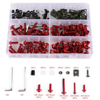 177PC Motorcycle Windscreen Fairing Bolt Set Fastener Clips Screws Compatible with Honda Kawasaki Yamaha Suzuki Sportbikes
