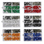 177 Piece Sportbike Fairing Bolt Hardware Kit Clips Screws Fasteners Compatible With Honda Kawasaki Yamaha Suzuki