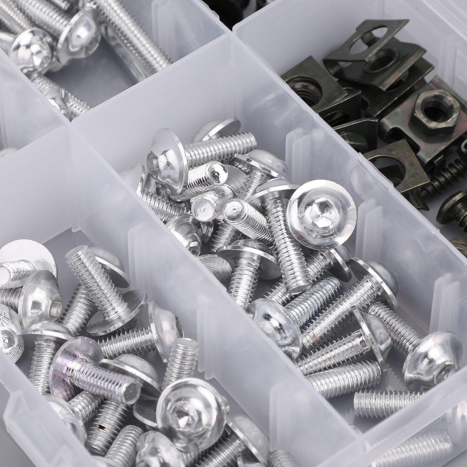177 Piece Sportbike Windscreen Fairing Bolt Fastener Kit Clips and Screws Universal