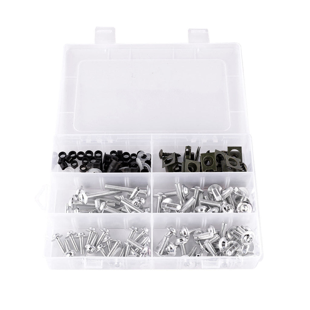 177PCS Sportbike Fairing Hardware Fasteners Bolts Clips Screws Kit For Yamaha Honda Suzuki Kawasaki Motorcycles