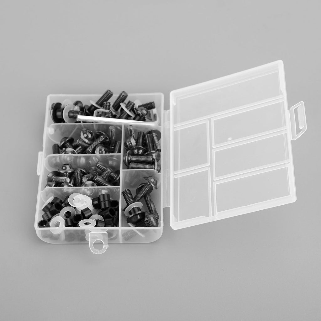 158 Piece Sportbike Windscreen Bolt and Clip Hardware Fastener Set Universal Fit