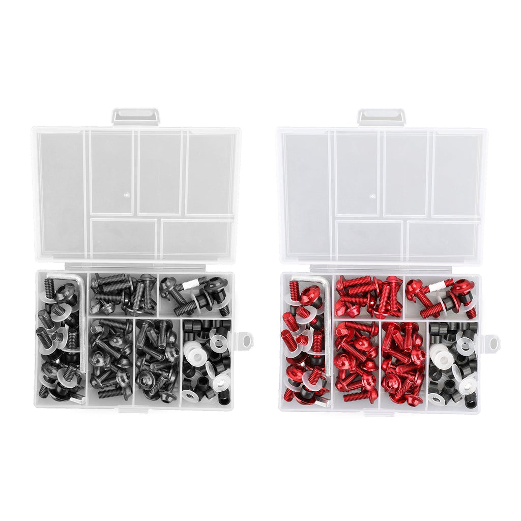 158 Piece Sportbike Windscreen Bolt and Clip Hardware Fastener Set Universal Fit