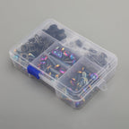 173-Piece Motorcycle Windscreen Fairing Hardware Kit with Burnt Titanium Bolts and Clips