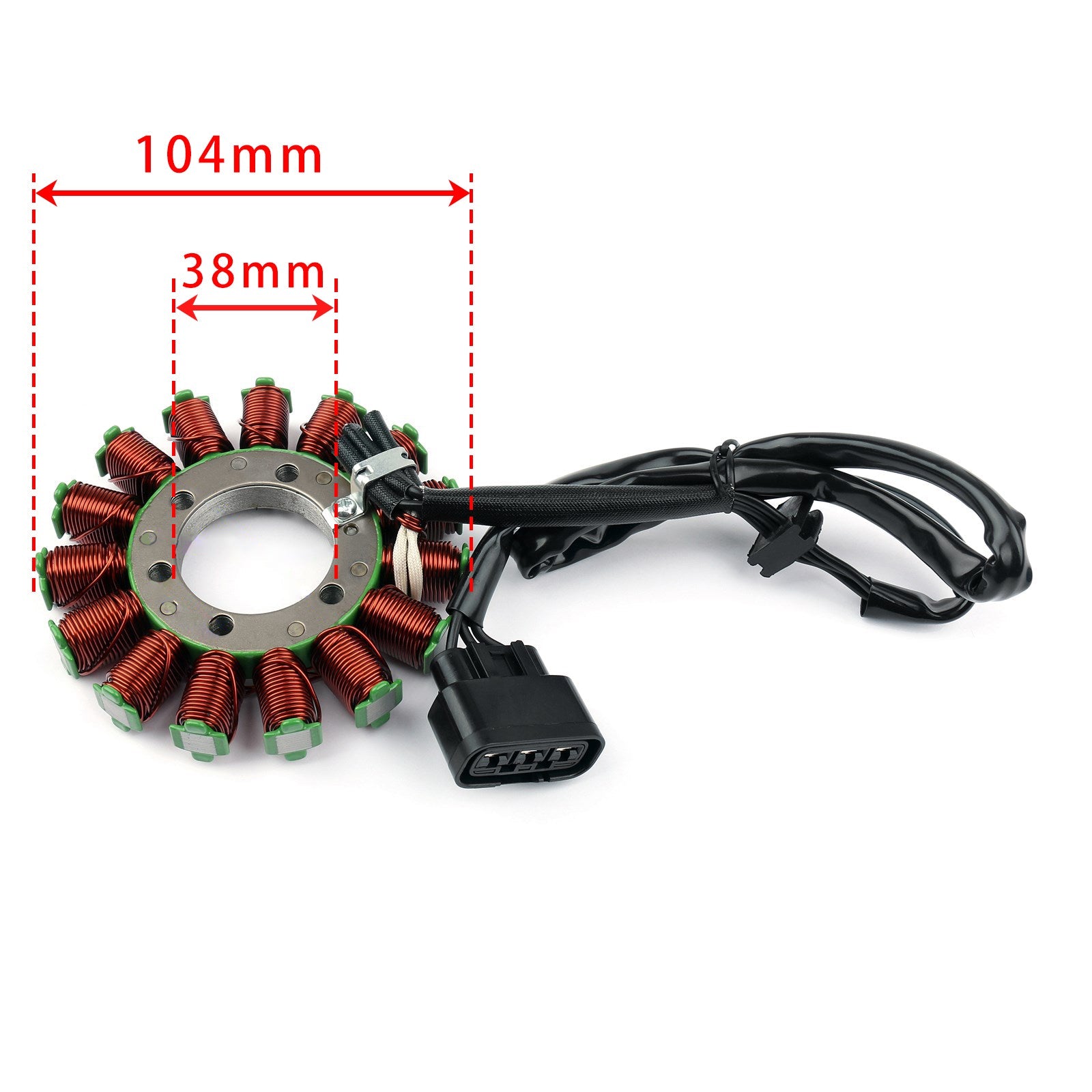 15-Pole 104mm Alternator Stator for BMW S 1000 RR 2009-2019 S 1000 R 2013-2021 S 1000 XR 2014-2019