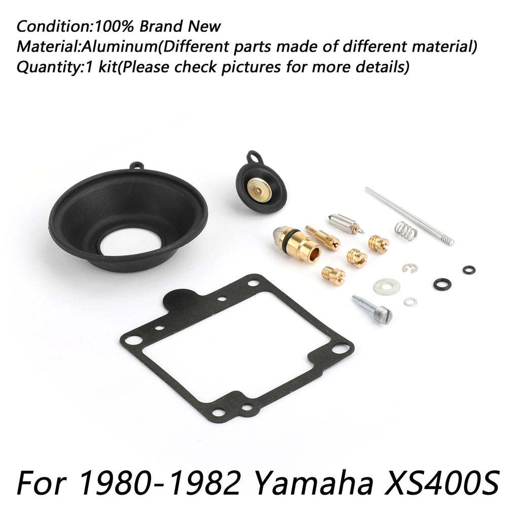 New 1981 Yamaha XS400 SE Motorcycle 2x Carb Restoration Service Kit