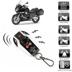 Motorcycle Anti-theft Alarm with 2-Way Remote and Engine Start System Universal