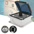12V RV Roof Vent Fan 3-Speed Motor Caravan Skylight With LED Lighting