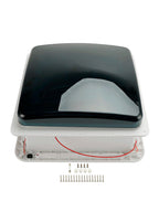 14 Inch Caravan RV Skylight Roof Vent Fan 3-Speed 12V Motor With LED Light