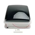 14 Inch Caravan RV Skylight Roof Vent Fan 3-Speed 12V Motor With LED Light