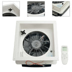 12V RV Caravan Roof Skylight Vent Fan 14" With Remote 10 Speed Levels