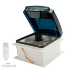 14 Inch Caravan RV Skylight Roof Fan Vent 12 Volt Remote Controlled 10 Speeds