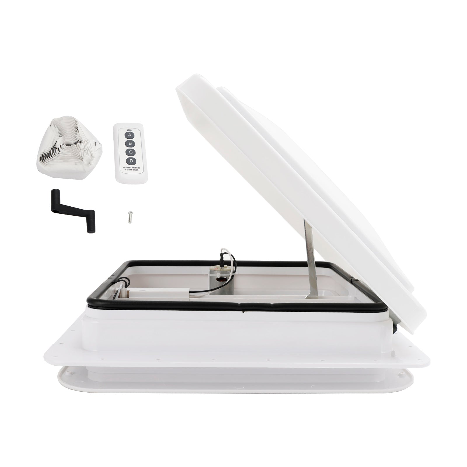 14" RV Camper Motorhome Skylight Roof Exhaust Vent Fan with Remote Control