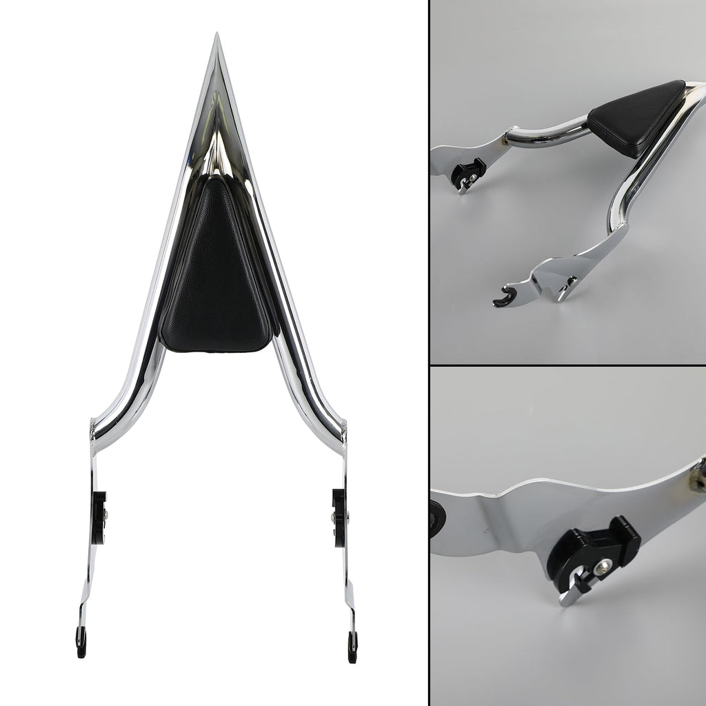 18in Tall Backrest Sissy Bar Compatible with Road King CVO Road Glide 2009-2023