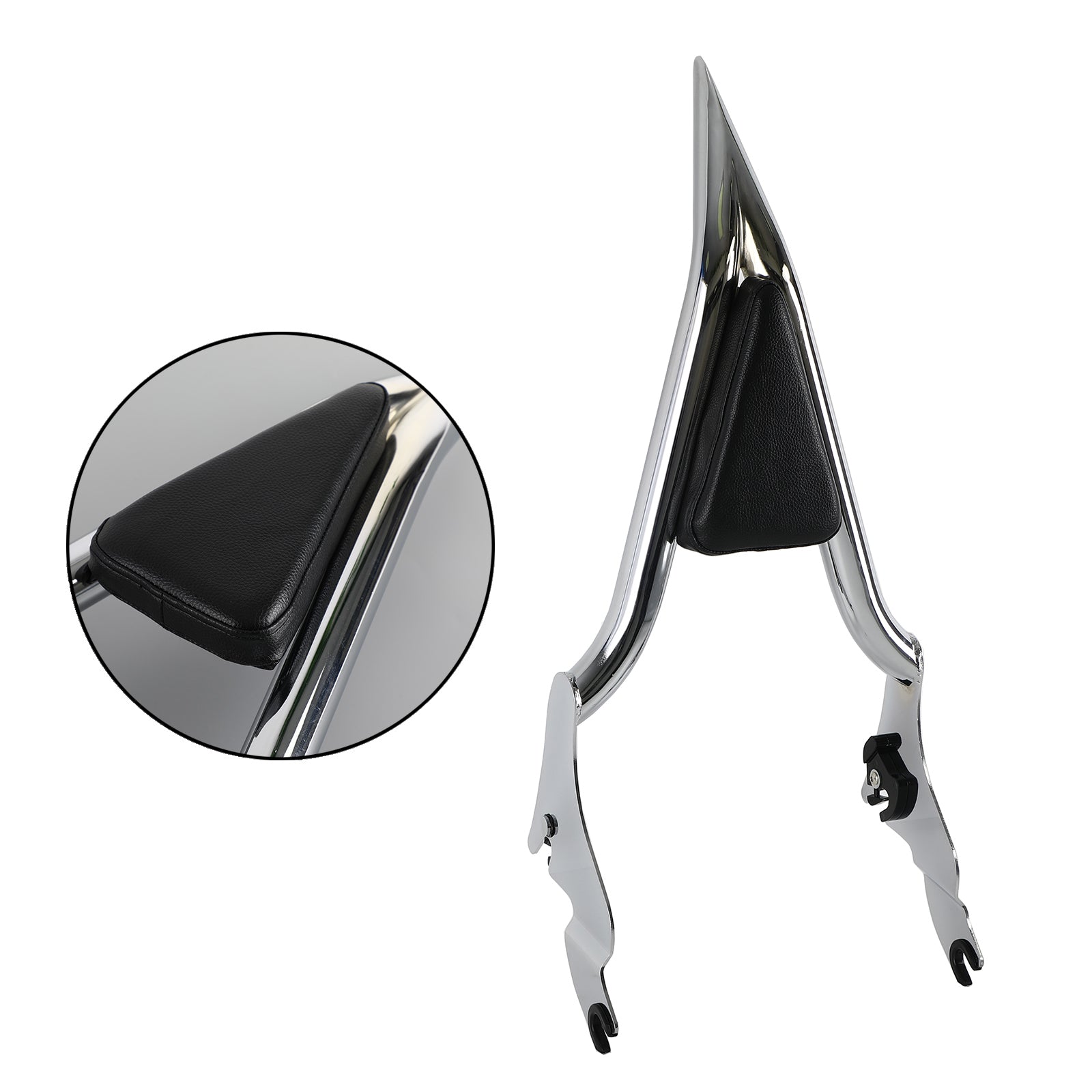 18 Inch Chrome Sissy Bar Backrest for Harley Road King Street Road Glide CVO 2009-2023