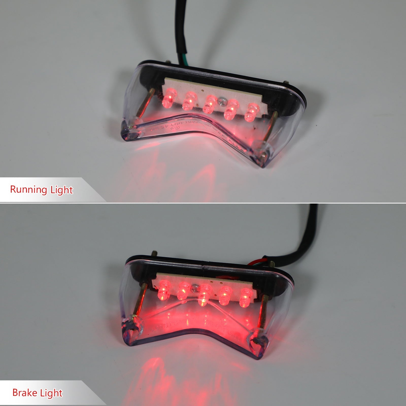 Motorcycle Bobber ATV Dirt Bike Universal LED Brake Tail Running Light