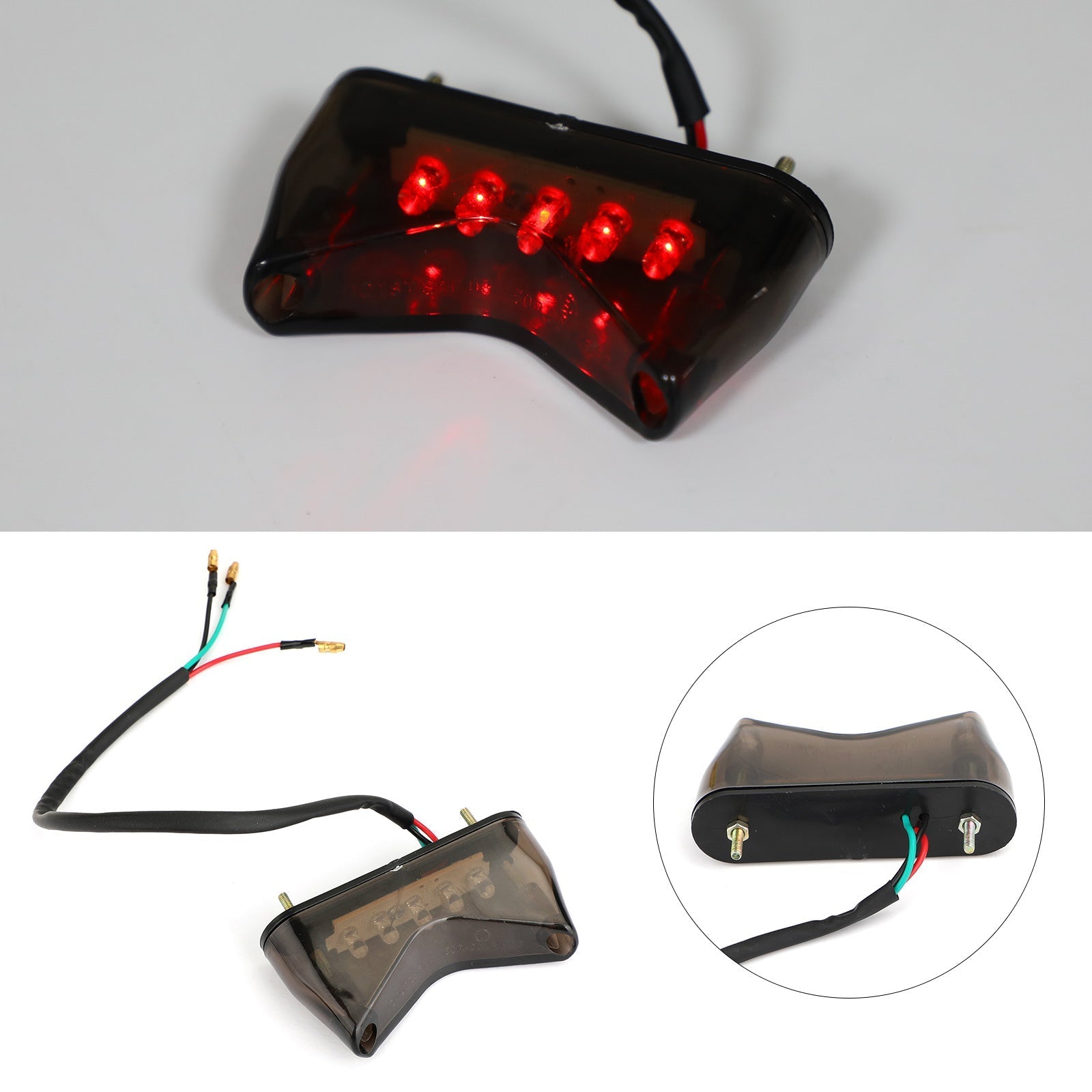 Universal LED Brake and Tail Light for Motorcycle, Bobber, ATV, and Dirt Bike