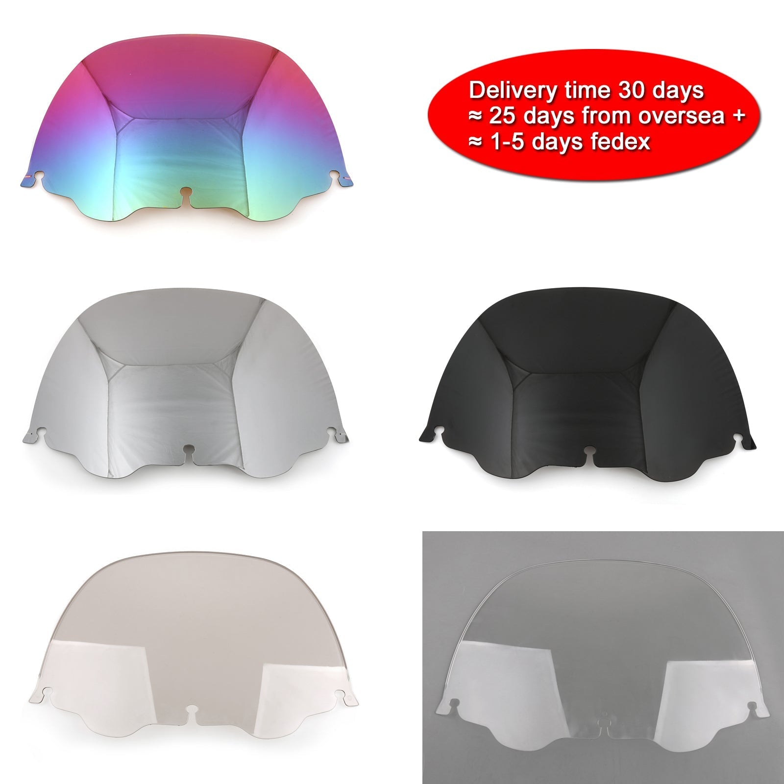 13" ABS Windscreen Compatible with Touring Street Glide Ultra Classic Trike 1996-2013