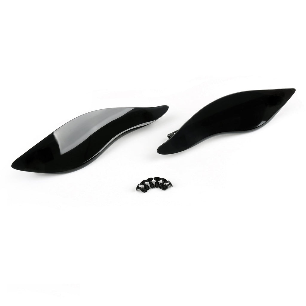 Harley-Davidson Touring FL 2014-2018 ABS Plastic Side Air Wing Deflectors 2-Pack