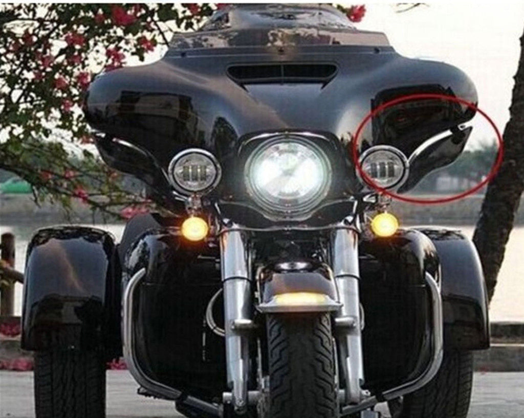 Harley Davidson FL Touring 2014-2018 ABS Plastic Side Wing Air Deflectors Pair