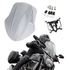 Generic Windscreen Windshield Deflector For Ducati Diavel 2014-2018 Wind Protection