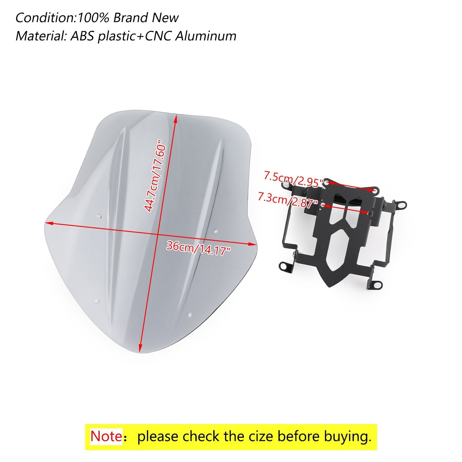 Ducati Diavel 2014-2018 Generic Windshield Windscreen Wind Deflector Protection Guard