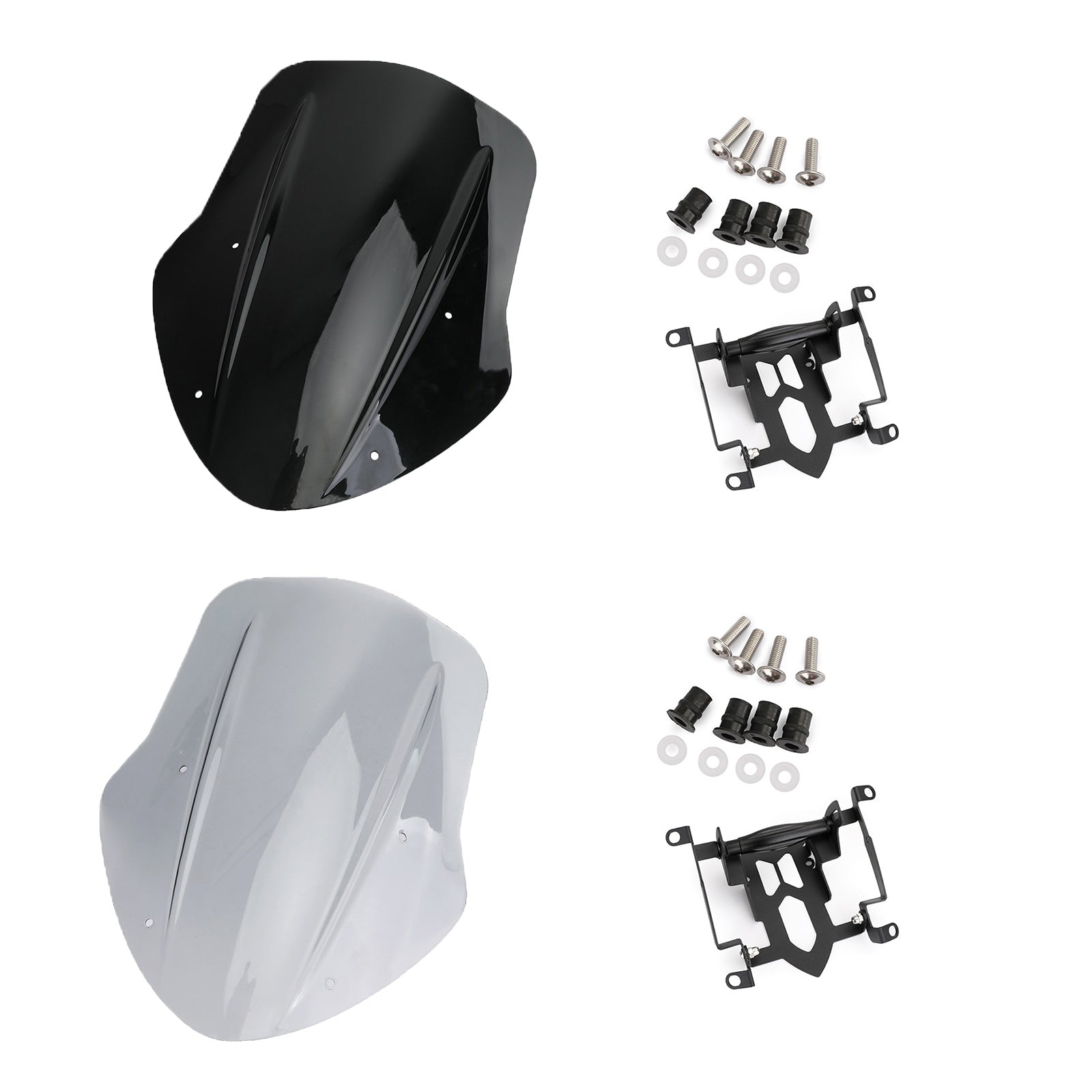 Generic Windscreen Windshield Deflector For Ducati Diavel 2014-2018 Wind Protection