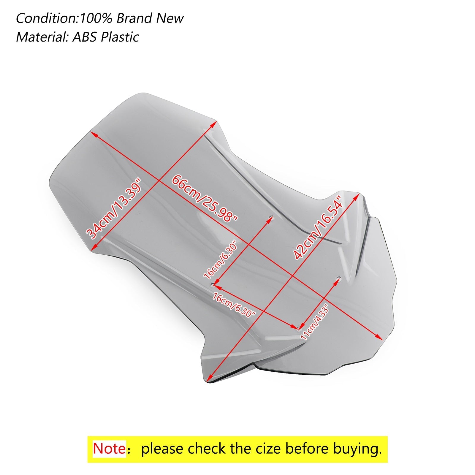 ABS Windscreen Shield for Honda X-ADV 750 2017-2019 Motorcycle