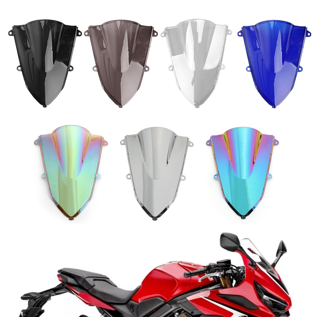 1x ABS Plastic Motorcycle Windshield Windscreen For Honda CBR500R CBR 500 R 2019-2022 Generic