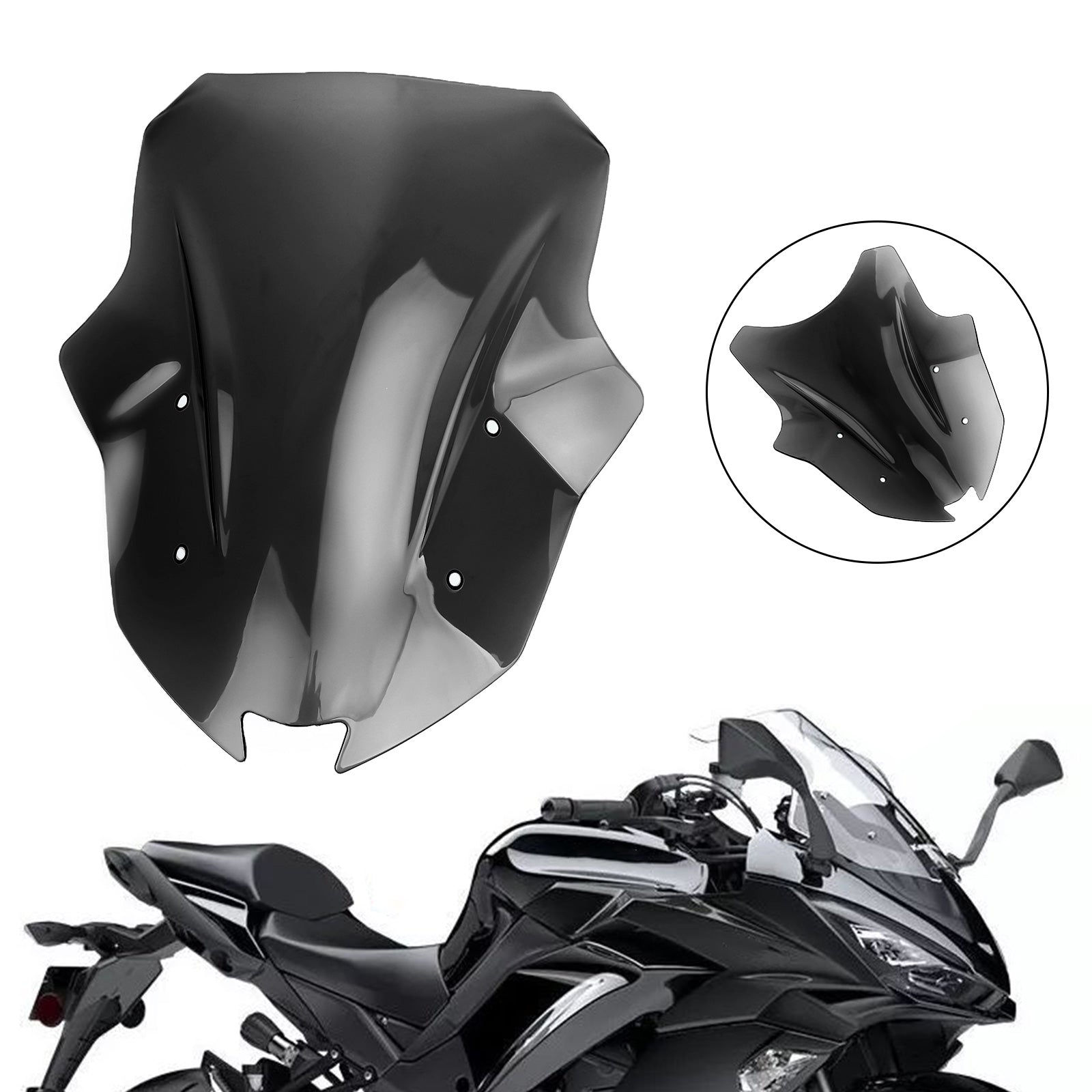Universal Motorcycle Windshield for Kawasaki Z1000SX Ninja 1000 2017-2019