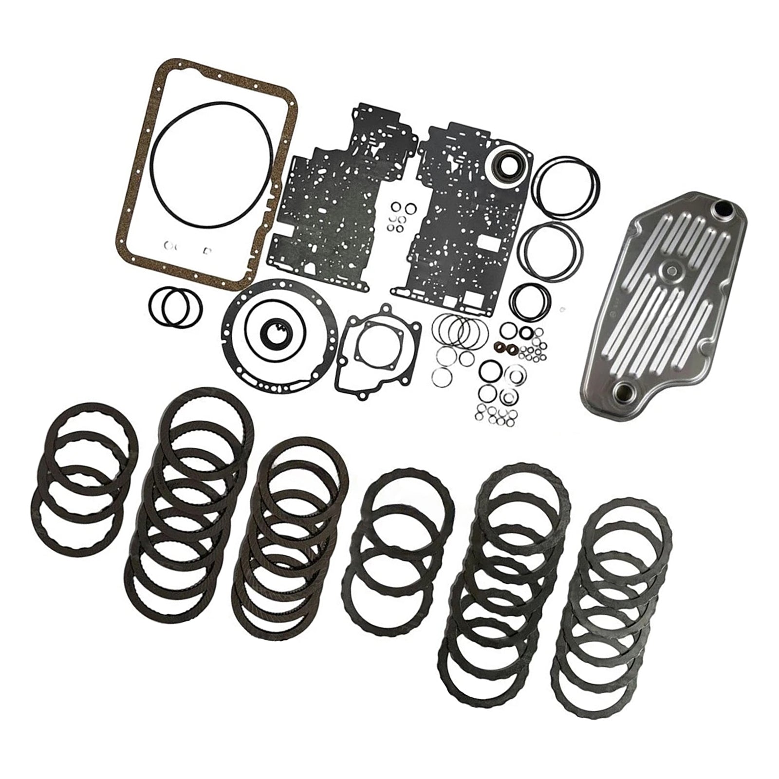 1997-Present Ford Lincoln Mazda Mercury Four-Wheel Drive 5R44E 4R44E 5R55E Transmission Master Rebuild Kit Includes Filter Clutch Plates