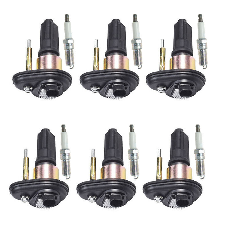 2002-2005 Trailblazer Envoy EXT 4.2L Six Cylinder Ignition Coil Assembly with Spark Plugs UF303
