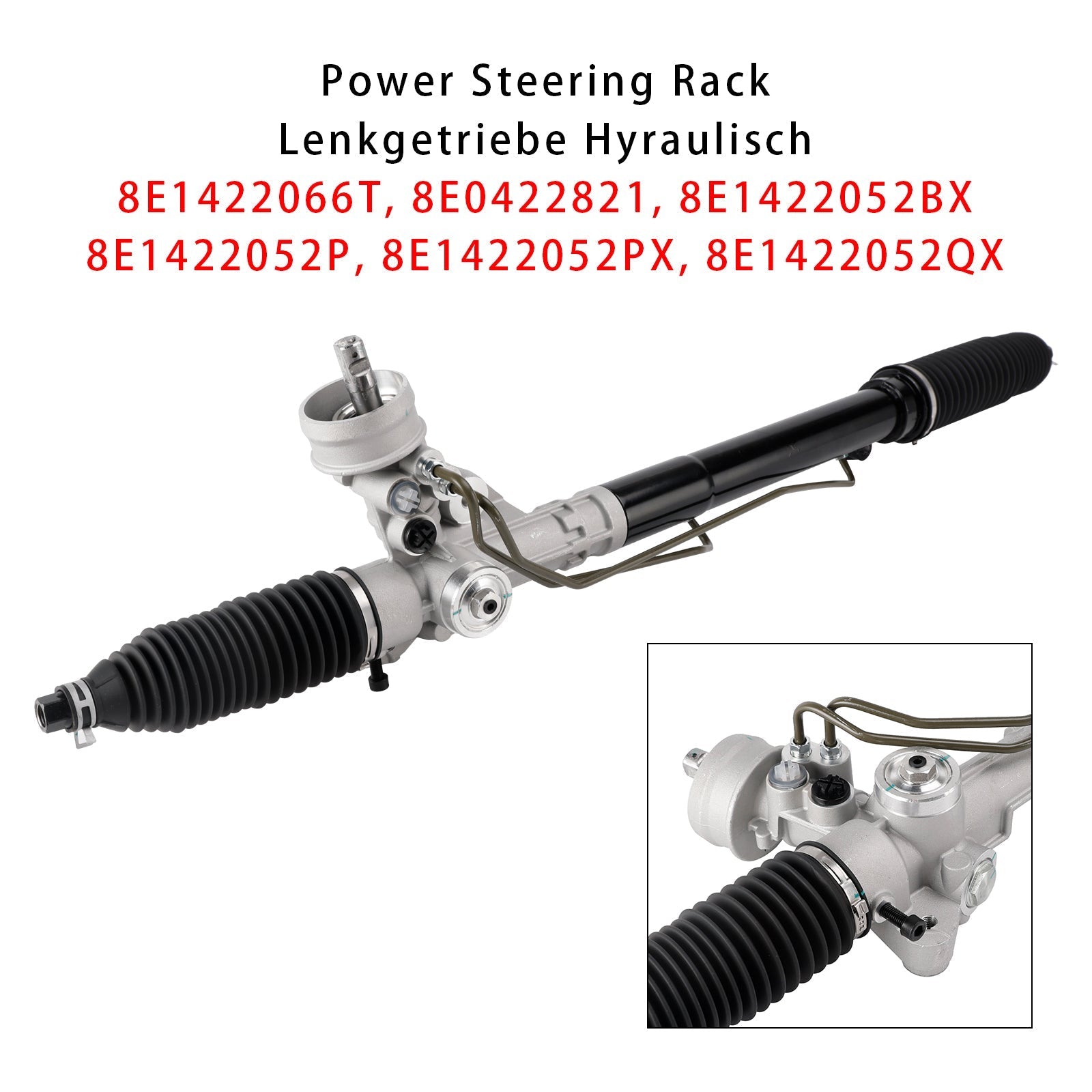 2001-2004 Audi A4 8E2 B6 2.4 Liter Power Steering Gear Rack 8E0422821