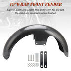 19 Inch Front Fender Wrap ABS Plastic For Harley Touring Electra Street Road Glide FLHT FLHR