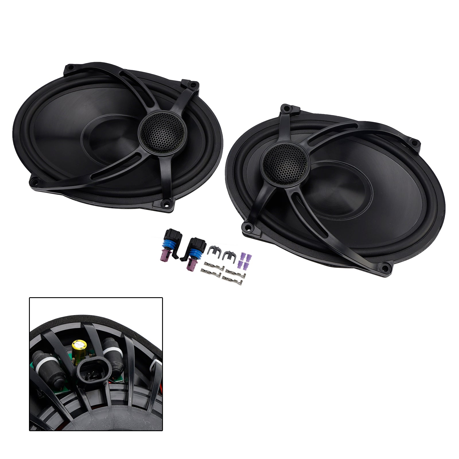 1994-2024 Road Glide FLHR Touring 5"X7" Saddlebag Lid Speaker Pair Kit